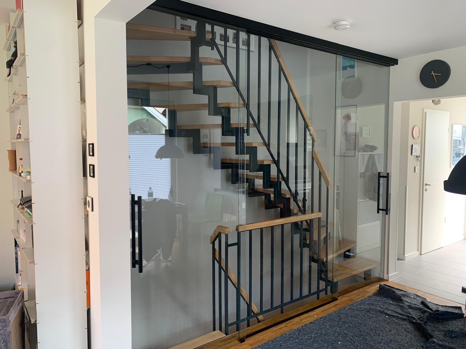 Glasscheibe Treppenhaus